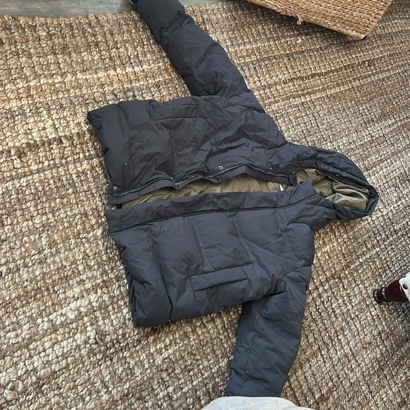 Zara Kids Grey Green Combo Puffer Jacket Size 10